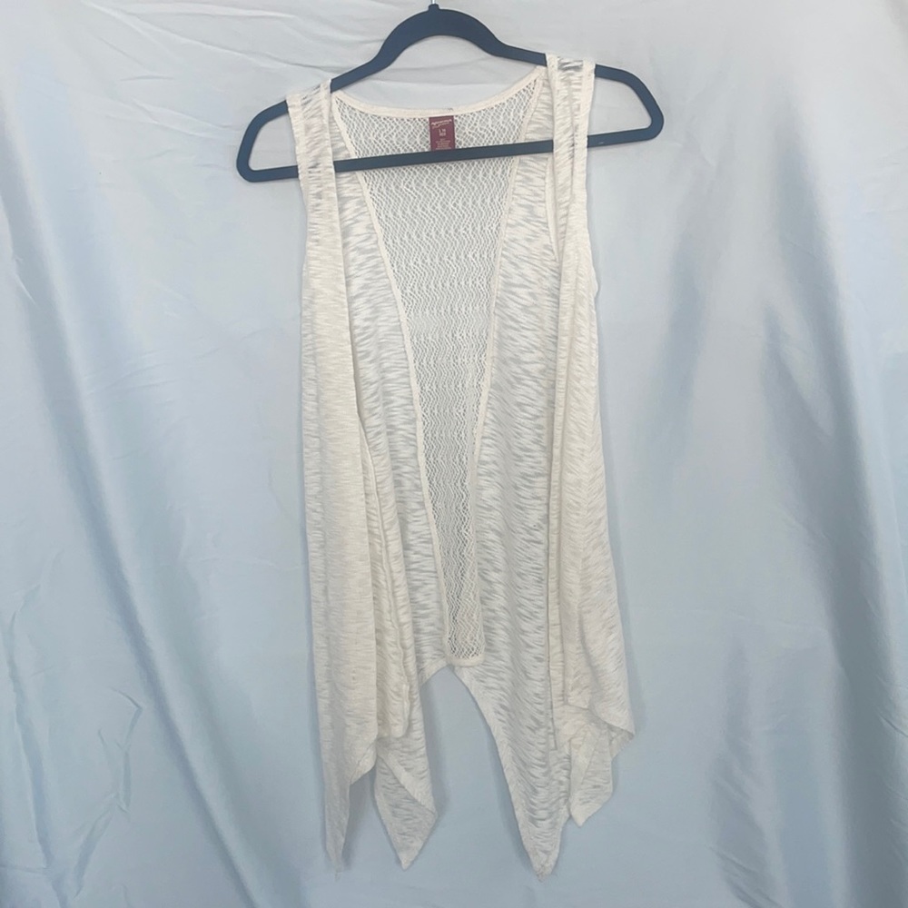 Western White Lace Vest